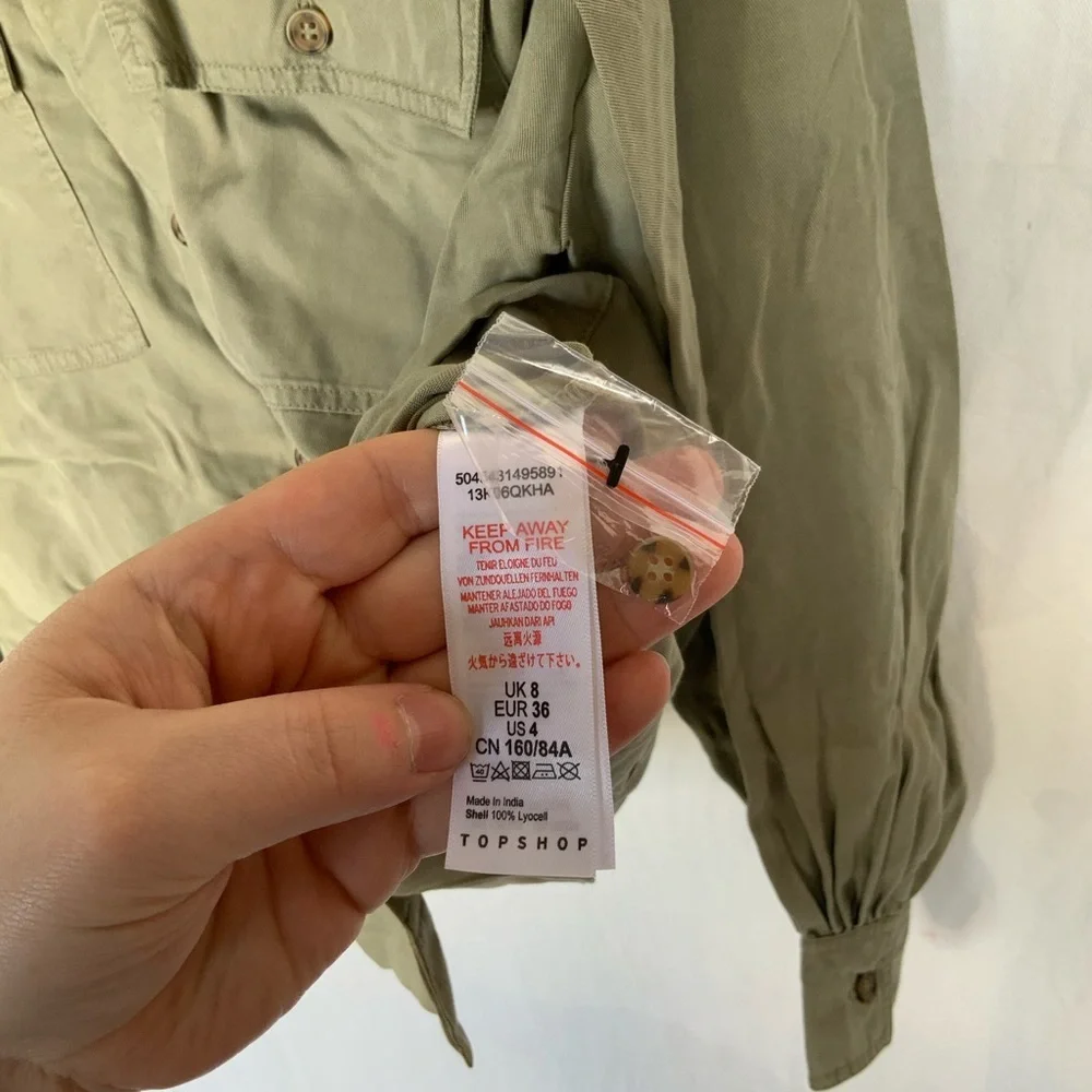 Topshop | utility style top - Picture 5 of 6